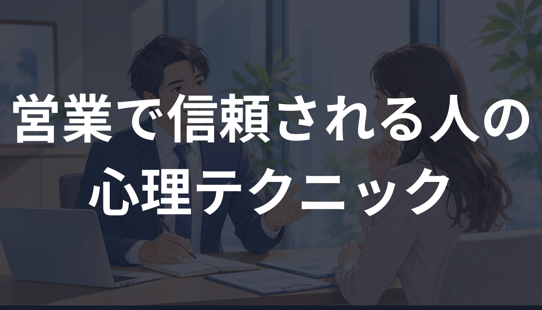 営業で信頼される人の心理テクニック！お客様に選ばれる話し方と聞き方を解説