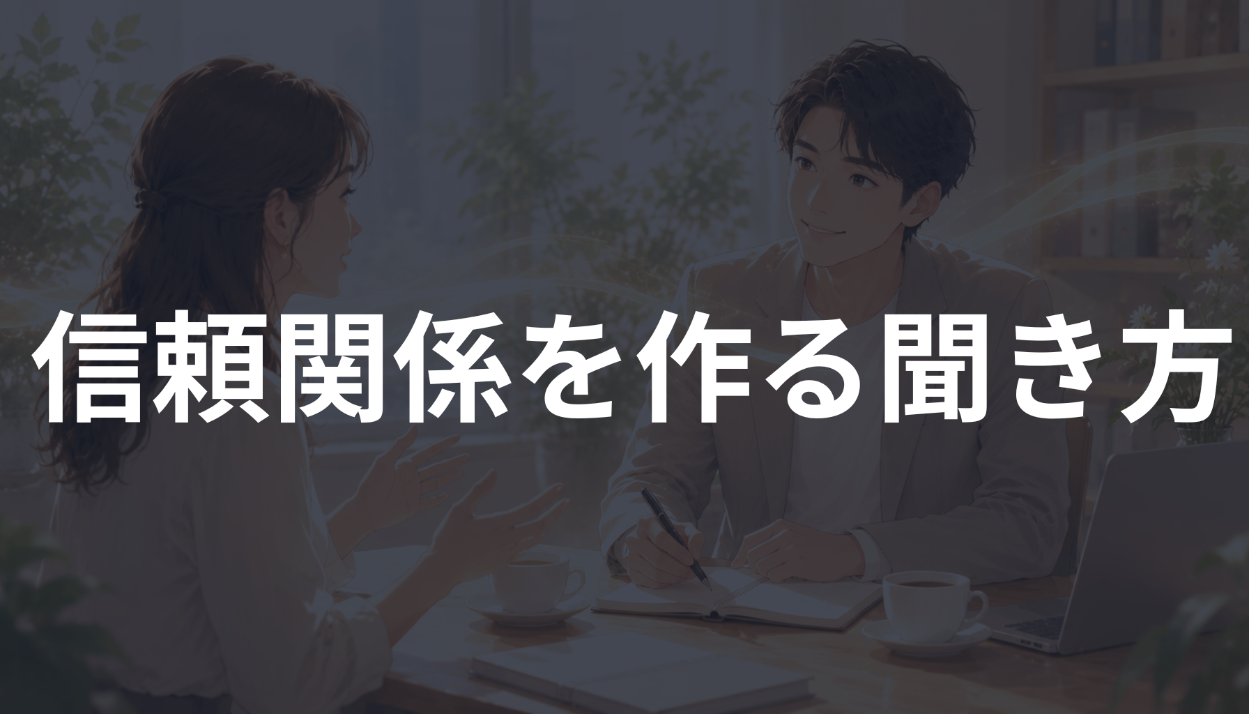 信頼関係を作る聞き方とは？相手が安心して本音を話せる会話のコツを解説